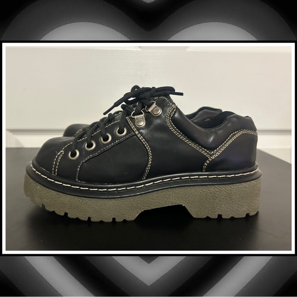 Vintage 90s Chunky Platform Grunge Oxfords